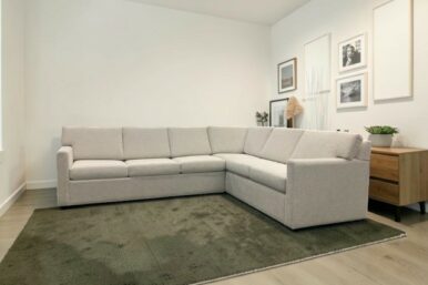 Custom Victoria sectional with Queen Size Bed 110" L x 86 "L x 34" D